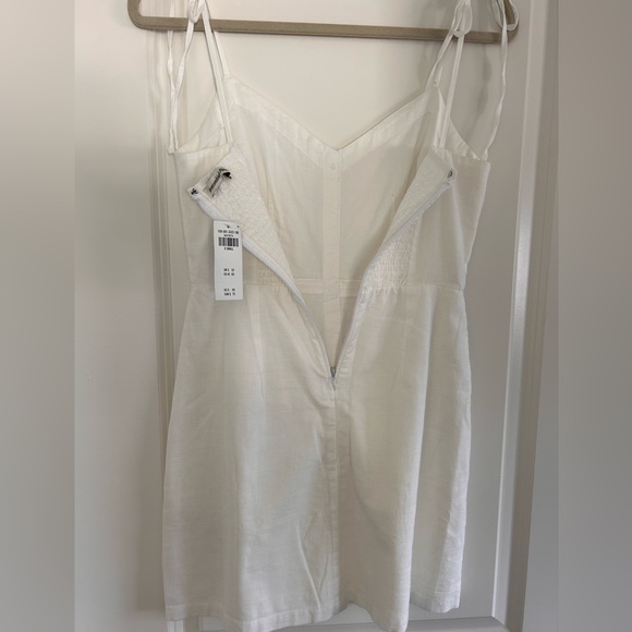 NWT A&F white linen dress XS - Picture 5 of 7